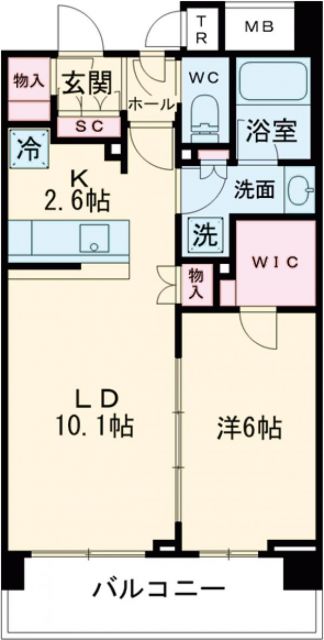 杉並区天沼のマンションの間取り