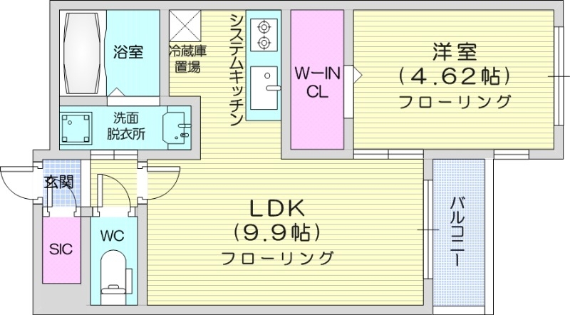 S-RESIDENCE元町alectraの間取り