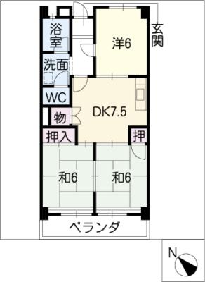 布袋セントラルハイツの間取り