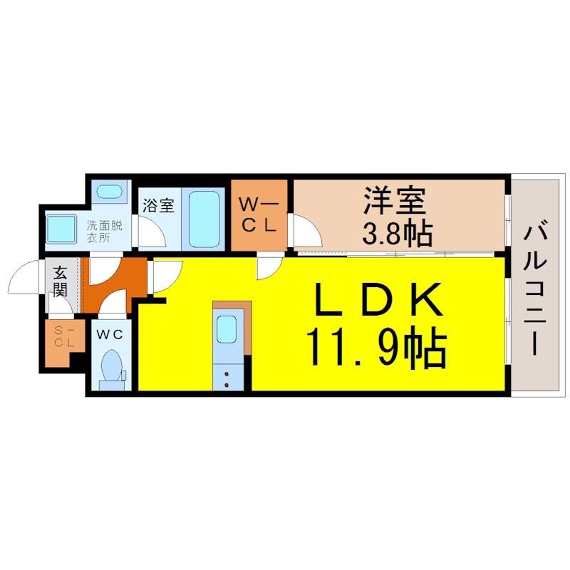 （仮称）平和2丁目免震計画の間取り