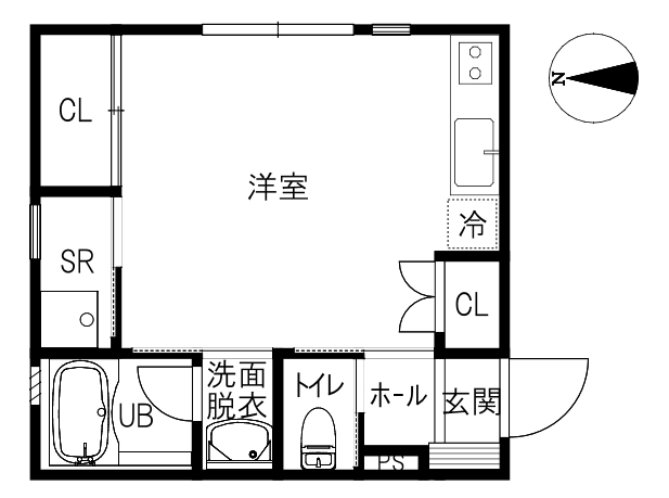 ＣＵＯＲＥ　Ａ棟の間取り