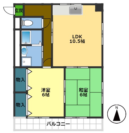 コーポアグリの間取り