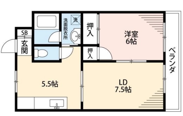 チェリーハイツ石川の間取り