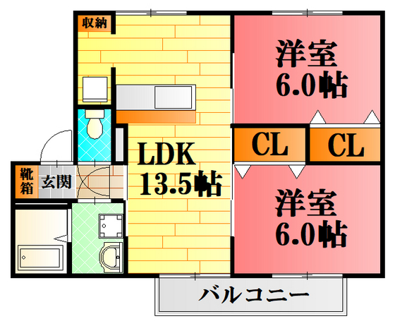 フレグランス木村Ｂの間取り