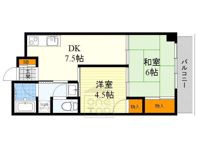 サンロイヤル高塚の間取り