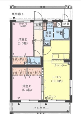 (仮称)加納槙ノ札マンションの間取り