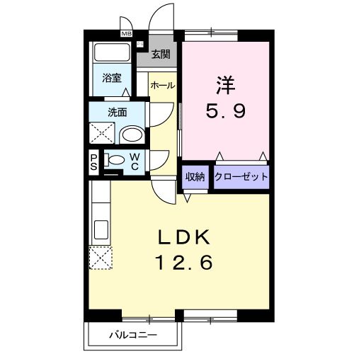 ライフサークルパート５の間取り