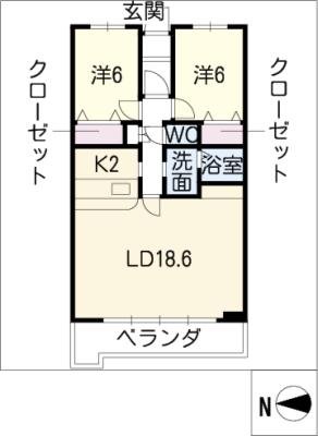 ビラ三秀山中の間取り