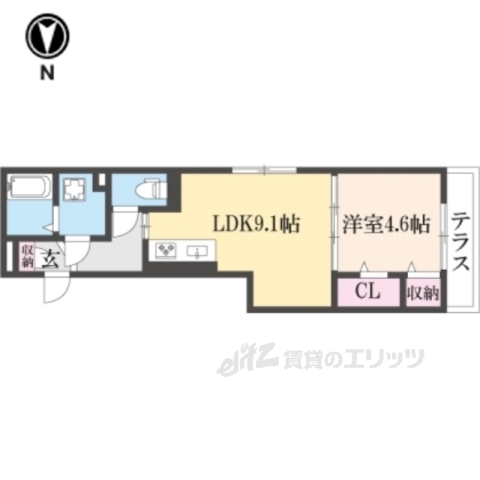 Ｄ－ＲＯＯＭ富野乾垣内の間取り