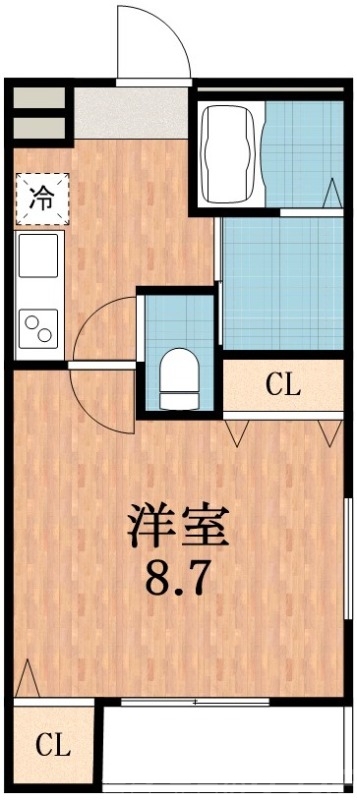 【大阪市住之江区西住之江のアパートの間取り】