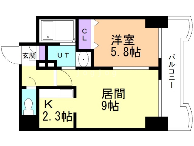 ティアラ中島公園ウエストサイドの間取り