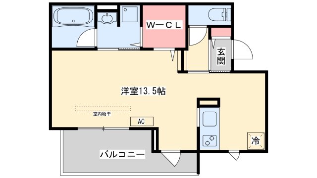 三島郡島本町桜井のアパートの間取り