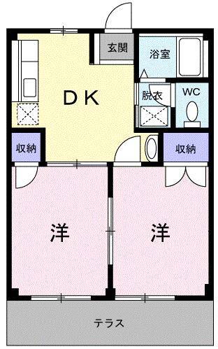 ブルーシティ　Ｂの間取り