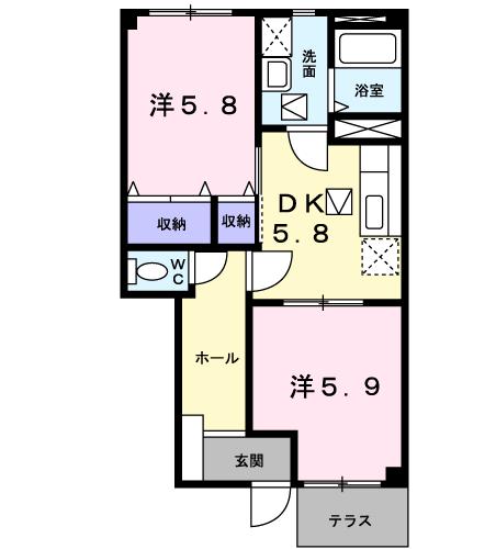 サンハイム・タニムラの間取り