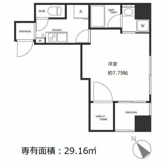 目黒区青葉台のマンションの間取り