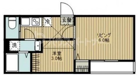 さいたま市中央区本町西のアパートの間取り