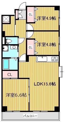 プライムアーバン武蔵小杉comodoの間取り