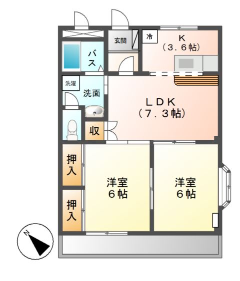 メゾンファンの間取り