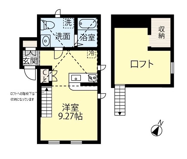 上尾市仲町のアパートの間取り