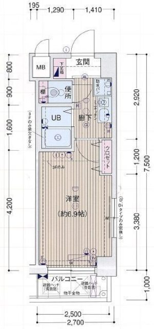 プレサンス京都二条城前の間取り