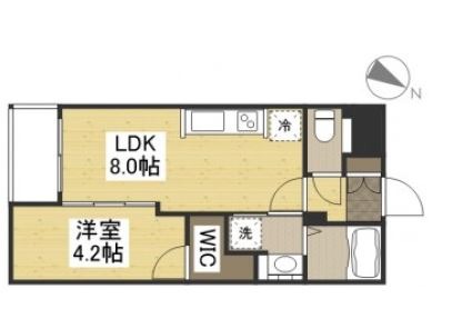 【月光　新倉敷駅前の間取り】