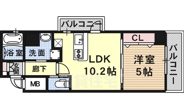 ウィングコート小松の間取り