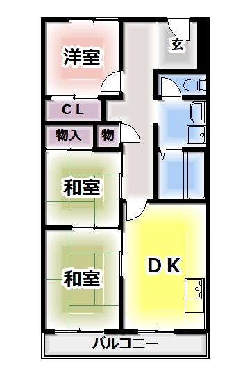 パックス楠の間取り