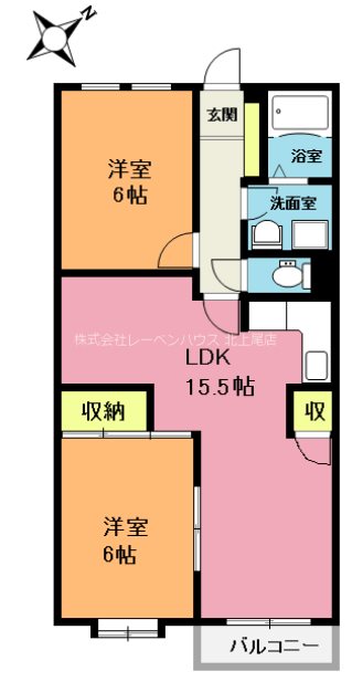 沖友マンションIIIの間取り