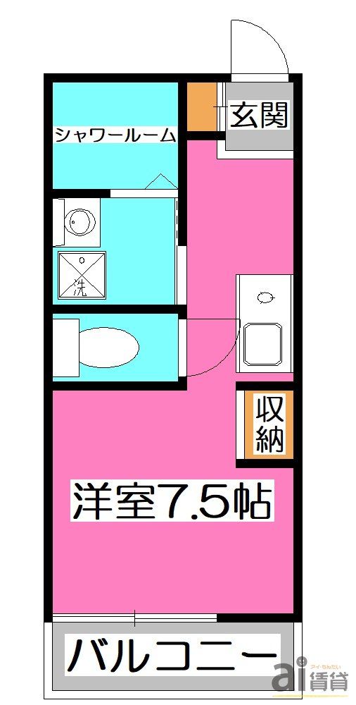 所沢市東所沢のマンションの間取り