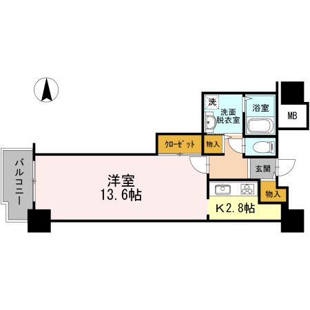 品川シーサイドビュータワー　Iの間取り