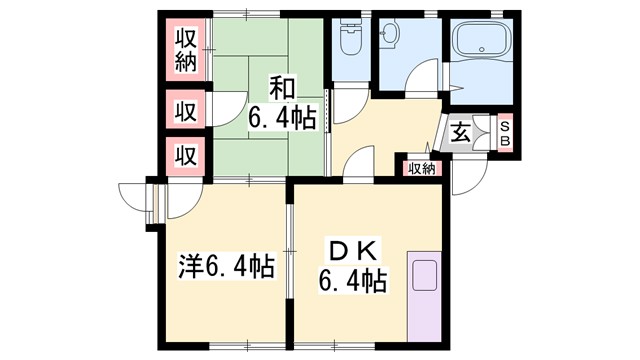 フレグランス宝殿　D棟の間取り