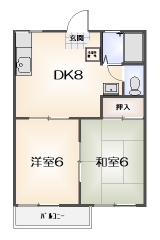 小松島市立江町のアパートの間取り