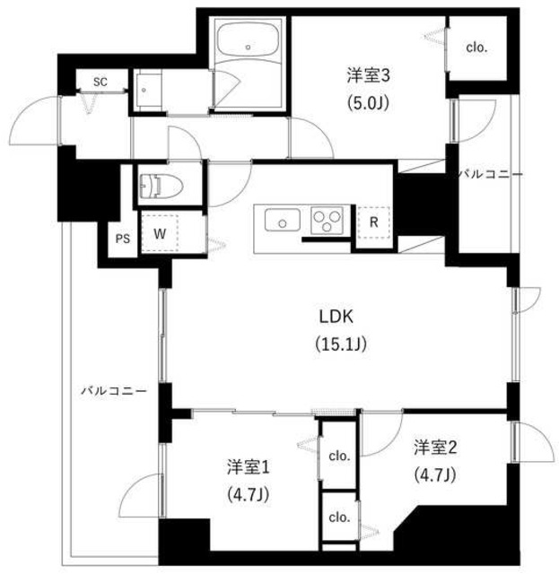 ワーフ駒込の間取り