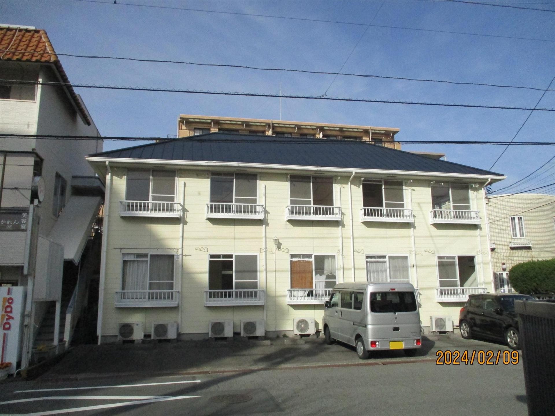 建物外観　南向きの日当たりのいい立地
