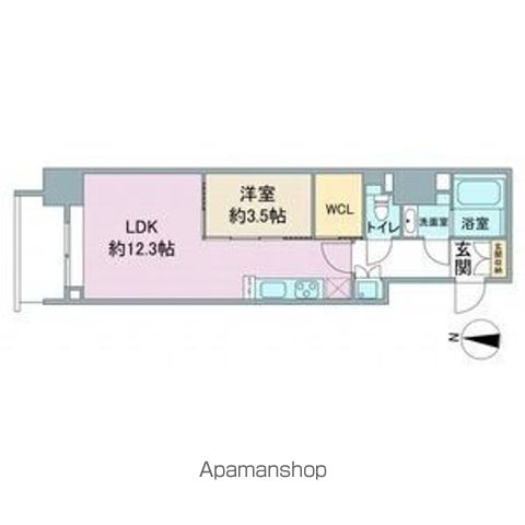 地下鉄名城線 久屋大通駅 徒歩8分 13階建 築4年の間取り写真
