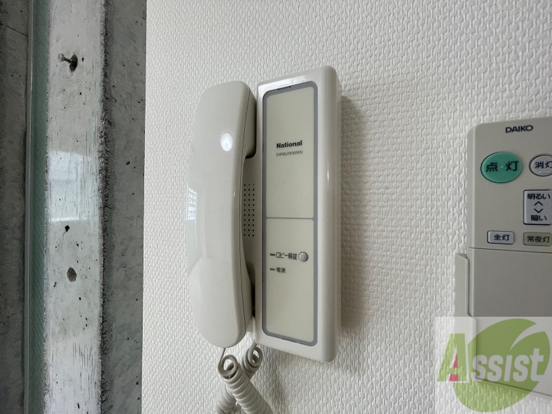 セキュリティ　インターホンは通話ができるので急な訪問があっても安心です