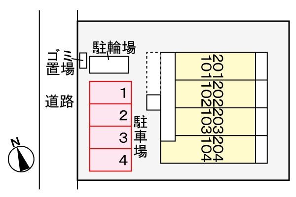 駐車場　☆配置図☆