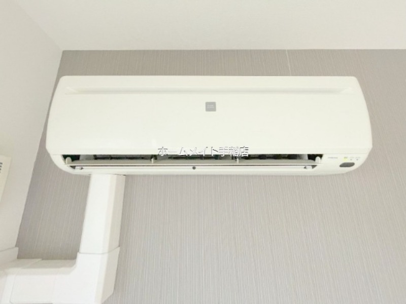 駐車場　エアコンです♪