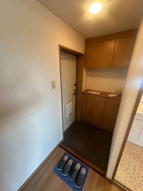 玄関　玄関には上下タイプのシューズボックス付き！間のスペースは飾り