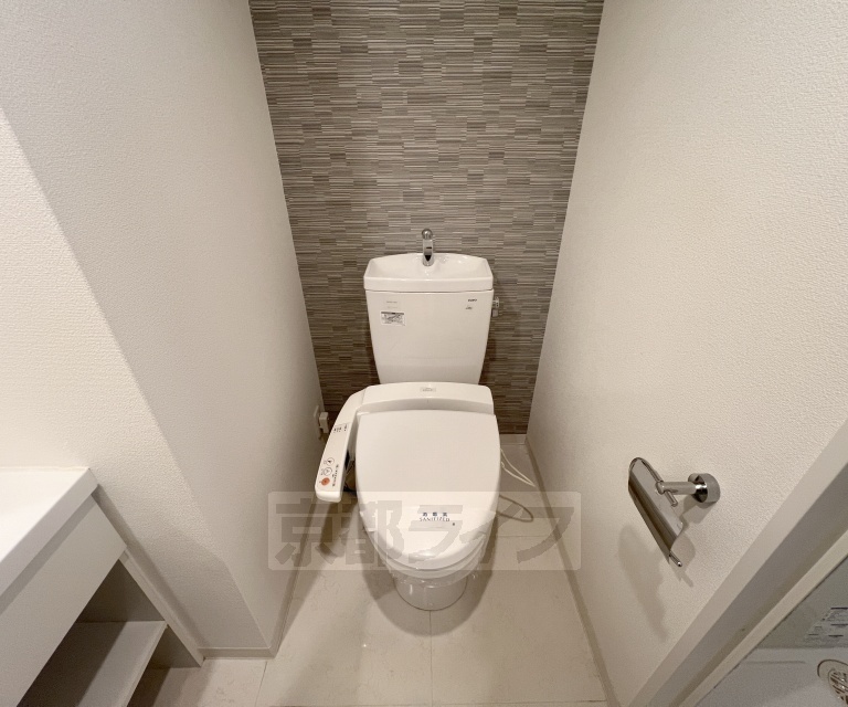 トイレ　清潔感のある洋式トイレ。