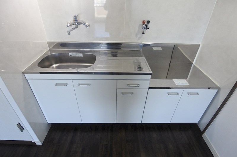 キッチン　2口ガスコンロ設置可能