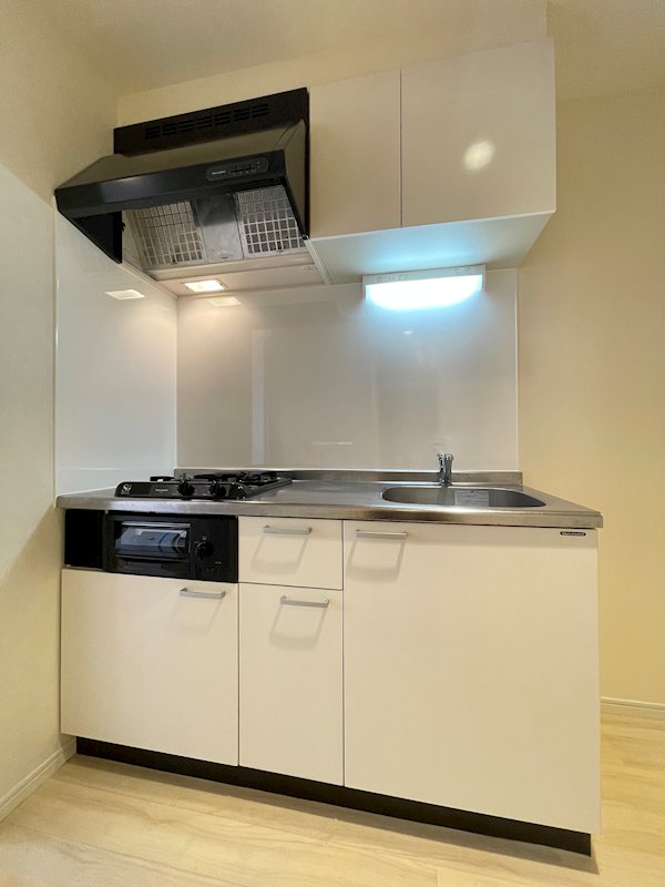 キッチン　2口コンロ・グリル付き