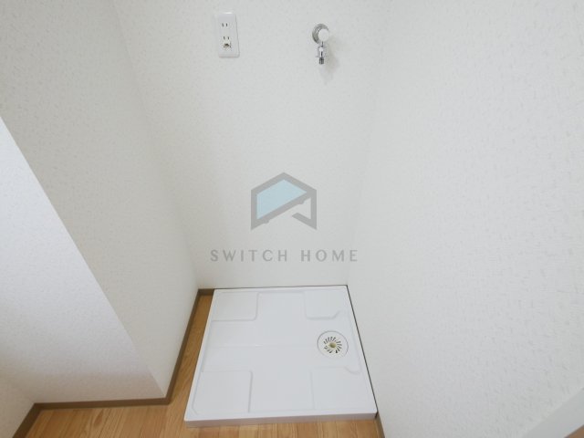 洗面設備　スペースが確保できる洗面所です