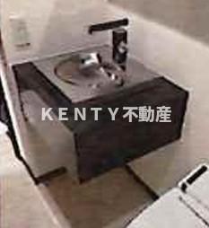 洗面設備　広い洗面スペース
