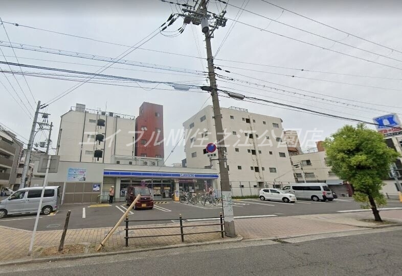 コンビニ　ローソン天神ノ森店（コンビニ）まで593m