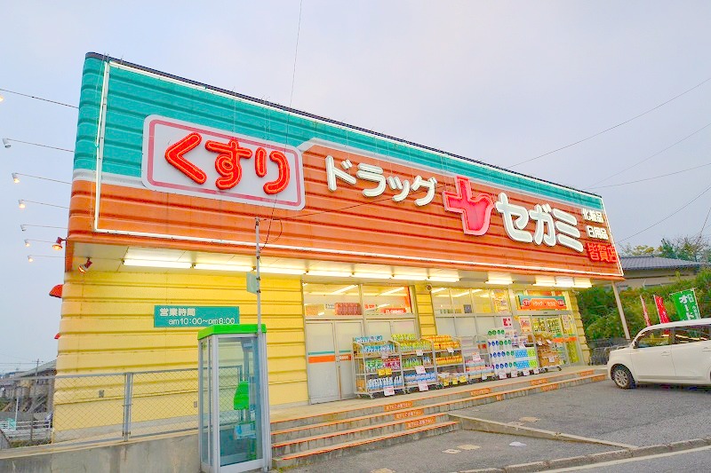 ドラックストア　ドラッグセガミ皆賀店（ドラッグストア）まで110m