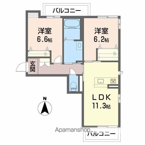 グランシャリオ小坂の間取り写真