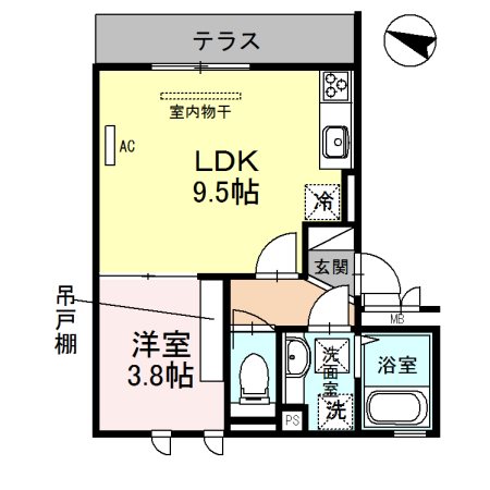 エムズ パリオの間取り写真