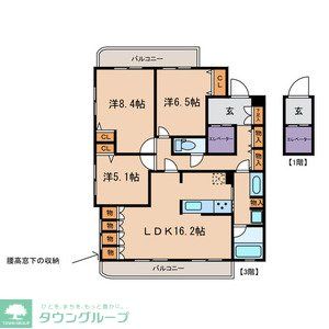 グリシーヌ レジデンスの間取り写真