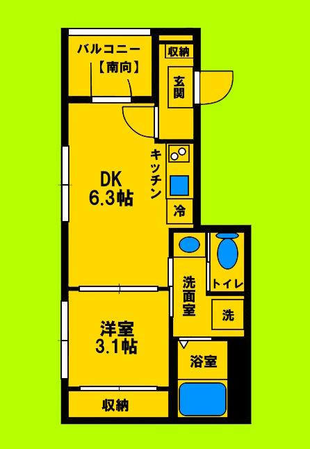 阪急千里線 豊津駅 徒歩8分 3階建 築1年の間取り写真